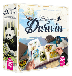 Tranjis Games Juego de Mesa Familiar Tras Los Pasos de Darwin - Juego de Estrategia y Exploración Científica para 2-5 Jugadores (+8 Años)