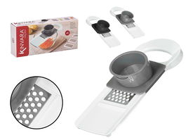 Kinvara Rallador Cocina Gris 29 cm x 13 cm x 5.8 cm Plástico ABS PP Acero Inoxidable 430 (Set de 12)