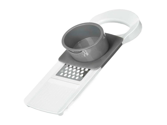 Kinvara Rallador Cocina Gris 29 cm x 13 cm x 5.8 cm Plástico ABS PP Acero Inoxidable 430 (Set de 12)