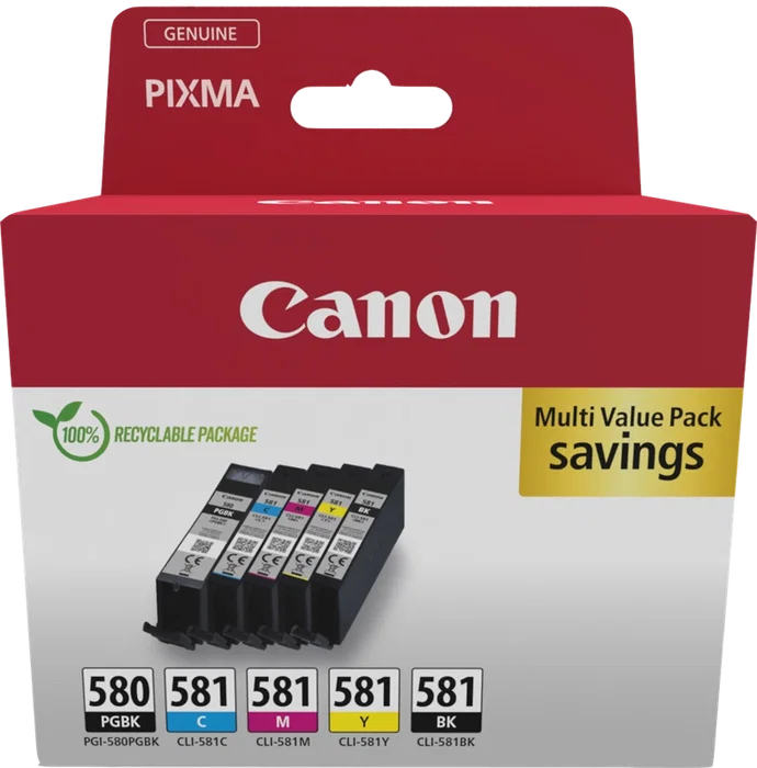 Canon Multipack de Cartuchos PGI-580/CLI-581 Original (5 piezas)