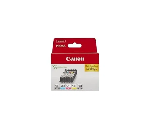 Canon PGI-580/CLI-581 Multipack de 5 cartuchos