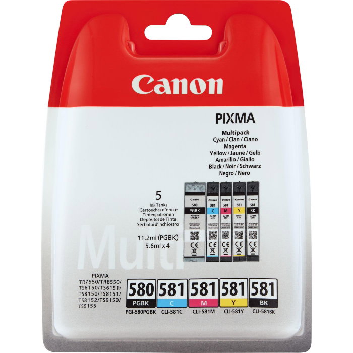 Canon Multipack de Cartuchos PGI-580/CLI-581 Original (5 piezas)