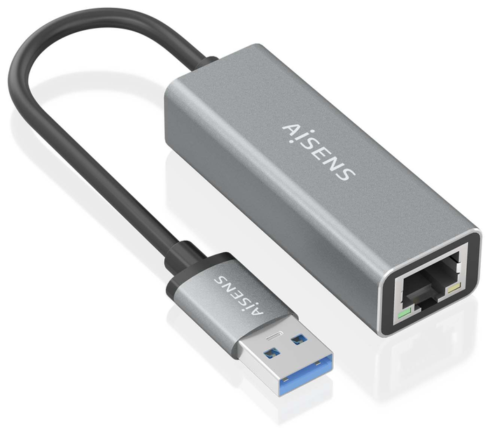 Aisens Adaptador USB 3.0 a Ethernet Gigabit A106-0897 Gris Aisens Adaptador USB 3.0 a Ethernet Gigabit A106-0897 Gris