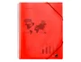 Liderpapel Carpeta escaparate con espiral roja, 10 fundas Din A4