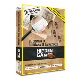 Hidden Games Pjt106Sp70 El Crimen de Quintana de la Matanza Juego de Misterio Español