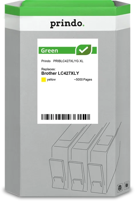 Prindo Cartucho de tinta amarillo PRIBLC427XLYG Green XL Prindo Cartucho de tinta amarillo PRIBLC427XLYG Green XL