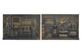 DKD Home Decor Decoración de Pared MDF Bodegón Cobrizo 60x4x40