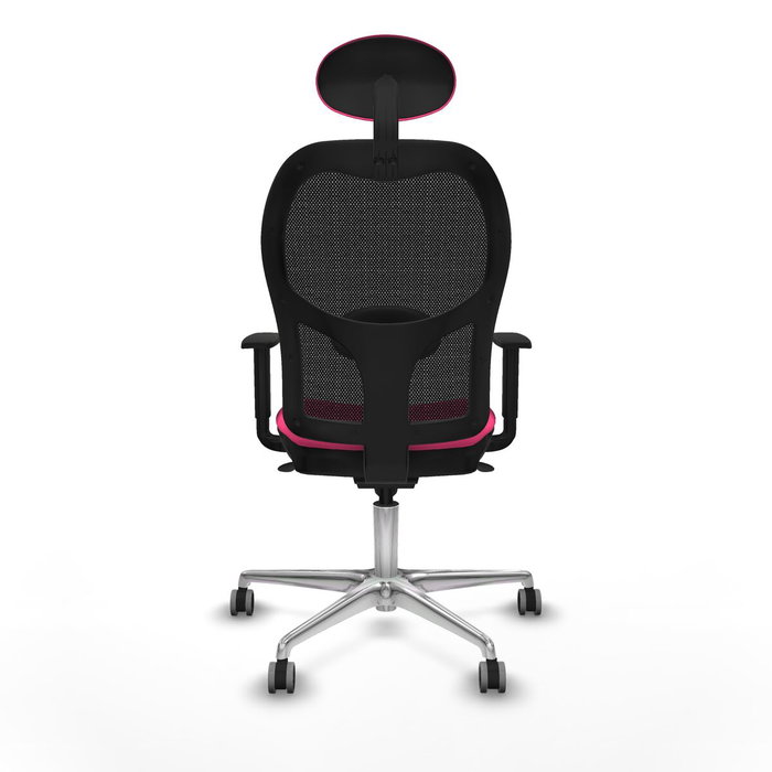 PIQUERAS Y CRESPO Silla de oficina Jorquera Rosa y Negra