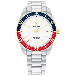 Reloj Hombre Tommy Hilfiger TH85 Blanco Plateado (Ø 40 mm)