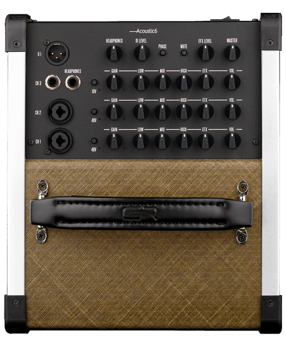GR GUITAR Combo Guitarra Acústica NF Acoustic 6" Ligero Potente Sonido Natural