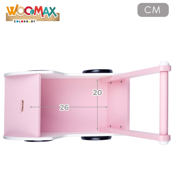WOOMAX Carrito de muñecas madera