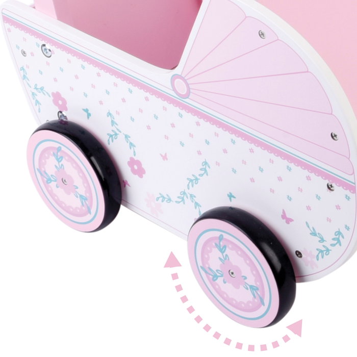 WOOMAX Carrito de muñecas madera