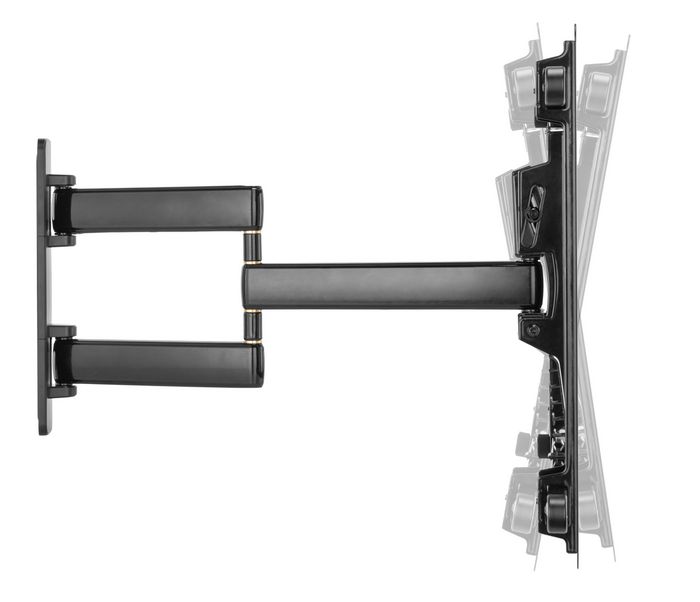 Vivolink Soporte de Pared Pro Medium con Brazo, Máx 50 kg, Hasta VESA 600x400 para Pantallas, Inclinación y Giro, Negro