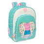 Mochila Escolar Peppa Pig Pretty flowers Amarillo Menta 26 x 34 x 11 cm