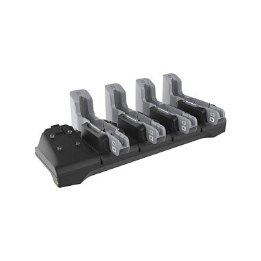 Zebra CRD-ET4X-4S8I1-01 Cargador de 4 ranuras para tableta Negro, Gris