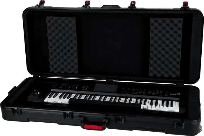 Gator Estuche Polietileno para Piano de 61 Teclas Negro con Ruedas