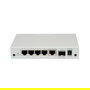 ROLINE 21.14.3523 Switch Ethernet Gigabit Gestionado WebSmart, 6 Puertos (5x RJ-45 10/100/1000 + 1x SFP), Montaje Pared, Metal Gris