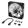 Corsair iCUE LINK RX140 RGB Ventilador para Carcasa 140mm PWM, Negro, 1 Unidad (CX-9040017-ES)