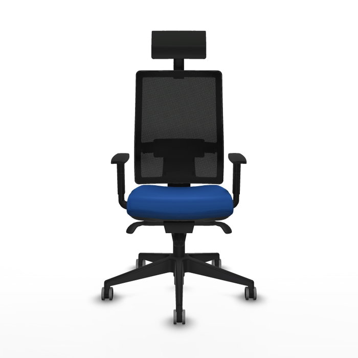PIQUERAS Y CRESPO Silla de oficina Horna Azul con Mecanismo Sincro PIQUERAS Y CRESPO Silla de oficina Horna Azul con Mecanismo Sincro
