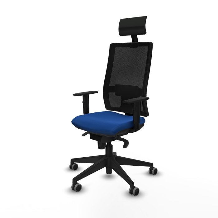 PIQUERAS Y CRESPO Silla de oficina Horna Azul con Mecanismo Sincro PIQUERAS Y CRESPO Silla de oficina Horna Azul con Mecanismo Sincro