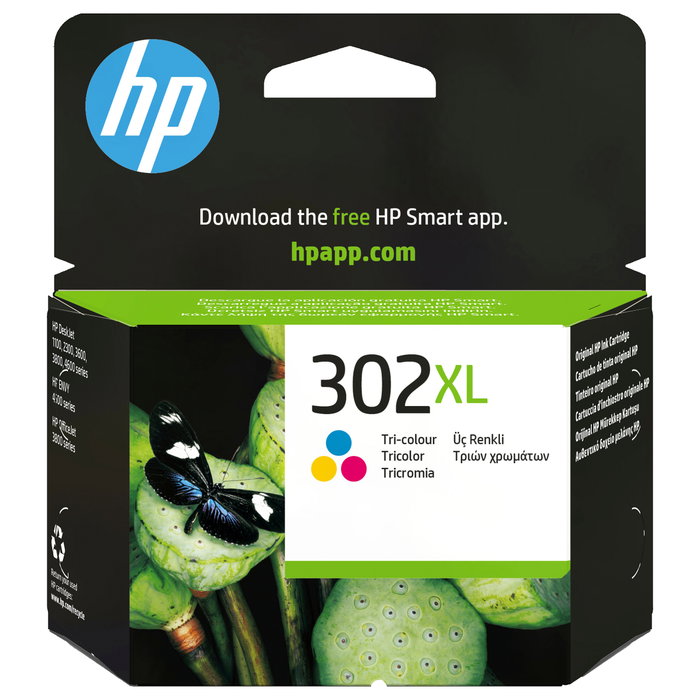 HP 302XL Cartucho de Tinta Tri-Color F6U67AE