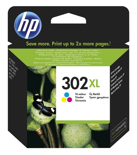 HP 302XL Cartucho de Tinta Tri-Color F6U67AE
