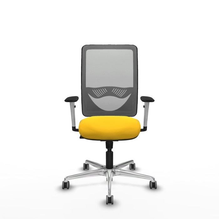 PIQUERAS Y CRESPO Silla de oficina Zulema con mecanismo Sincro, Amarillo y Gris PIQUERAS Y CRESPO Silla de oficina Zulema con mecanismo Sincro, Amarillo y Gris