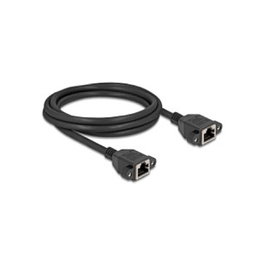 DeLOCK 90785 Prolongador Ethernet Cat.6a S/FTP 2m Negro