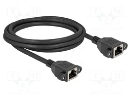 DeLOCK 90785 Prolongador Ethernet Cat.6a S/FTP 2m Negro
