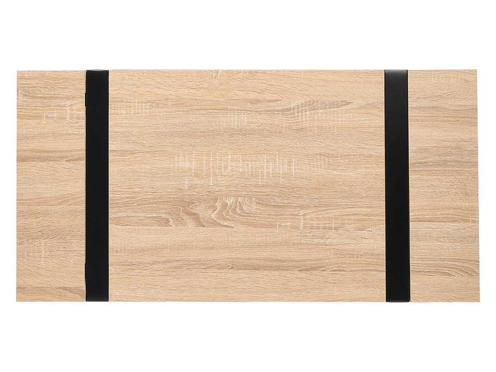 Giftdecor Mesa Auxiliar 100x45x50 cm Patas Negras Metal Madera MDF