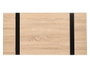 Giftdecor Mesa Auxiliar 100x45x50 cm Patas Negras Metal Madera MDF