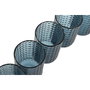 DKD Home Decor Diamond garbo 24 Vaso Azul de Cristal, Set de 6 Piezas, 420ml
