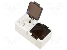 ABEX Tomacorriente Schuko 2P+PE 16A 250VAC