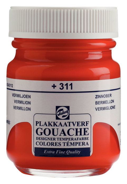 Talens Témpera Extra Fina Bermellón 311 de 50 ml Talens Témpera Extra Fina Bermellón 311 de 50 ml