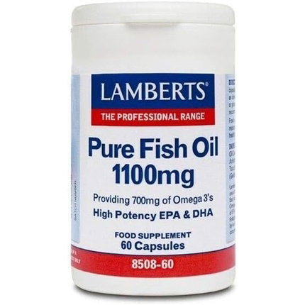 LAMBERTS Aceite de Pescado Puro 1100 mg 60 Perlas LAMBERTS Aceite de Pescado Puro 1100 mg 60 Perlas
