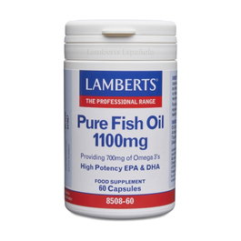 Lamberts Aceite de Pescado 1100mg 60 Cápsulas Suplemento de EPA y DHA