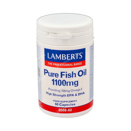 LAMBERTS Aceite De Pescado Puro Omega 3 Alta Potencia 60 Perlas