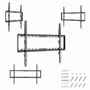 Gembird WM-70F-03 Soporte para TV de Pared, Acero, para TV/Plasma LCD de 37" a 70" (94 a 177.8 cm), Negro, VESA hasta 400x400 mm, Peso Máx. 35 kg