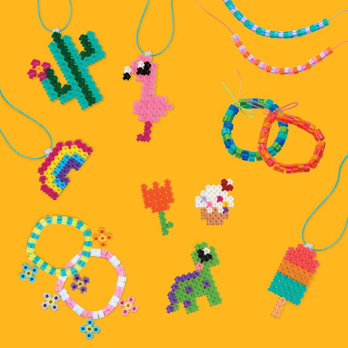 Simbrix Ref. 64008000 Pack Joyería, más de 750 Piezas para Crear Colgantes, Pulseras y Pendientes, Incluye Accesorios para 15 Mini Creaciones