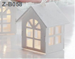 DKD Home Decor Guirnalda LED Blanca con Diseño de Casa 150x6x6 cm