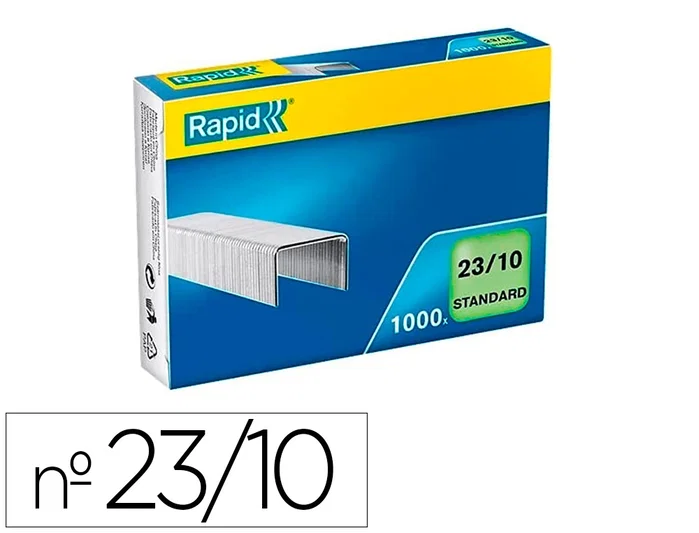 Rapid Grapas 23/10 Galvanizadas para Gruesos