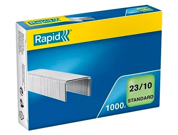 Rapid Grapas 23/10 Galvanizadas para Gruesos