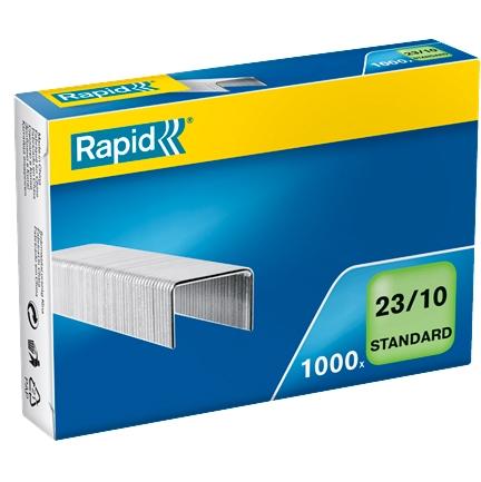 Rapid Grapas Estándar 23-10 Galvanizadas Caja De 1000 Uds. Para 40-70 Hojas 10 Mm Patilla Rapid Grapas Estándar 23-10 Galvanizadas Caja De 1000 Uds. Para 40-70 Hojas 10 Mm Patilla