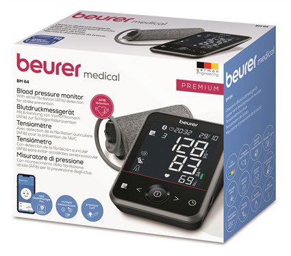 Beurer BM-64 Tensiometro de Brazo con Bluetooth y App Health Manager Pro