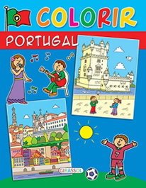 Colorir Portugal (Azul), VV.AA. - GIRASSOL EDIÇOES