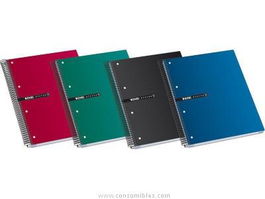 Enri Cuaderno Espiral Status Microperforado 160 Hojas 5x5 Tapas Extraduras A5+ Colores (Set de 4) (Set de 4)