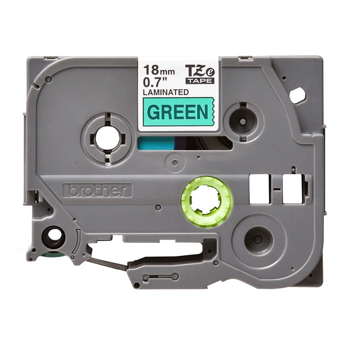 Brother TZe-741 Cinta laminada 18 mm x 8 m verde/negro Brother TZe-741 Cinta laminada 18 mm x 8 m verde/negro