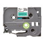 Brother TZe-741 Cinta laminada 18 mm x 8 m verde/negro