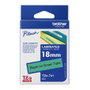 Brother TZe-741 Cinta laminada 18mm Verde/Negro