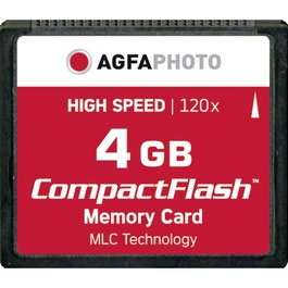 AgfaPhoto Tarjeta Compact Flash 4GB High Speed 120x MLC